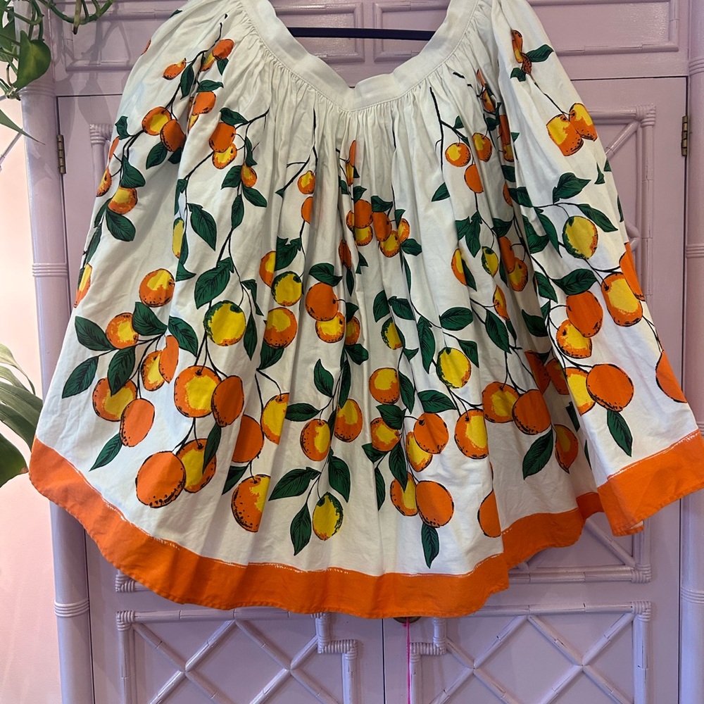 Pinup Girl Clothing Jenny Oranges Skirt 3X